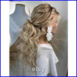 100 European Human Hair Bridal Practice Long Haired Mannequin