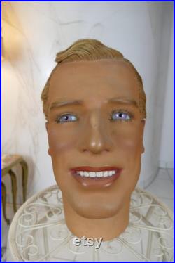 1928 PIERRE IMANS wax head, anique head, antique mannequin, IMANS Mannequin