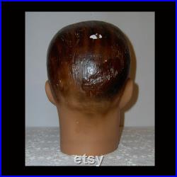 1930s male head mannequin plaster Clark Gable look hat model