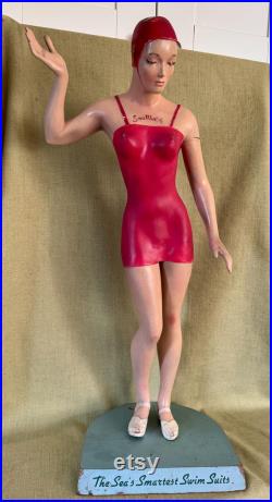 1940-50 Sea Mold Swimsuit Mannequin Store Display Bathing Beauty