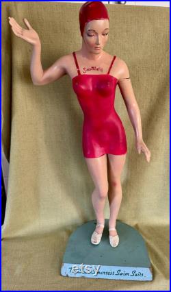 1940-50 Sea Mold Swimsuit Mannequin Store Display Bathing Beauty