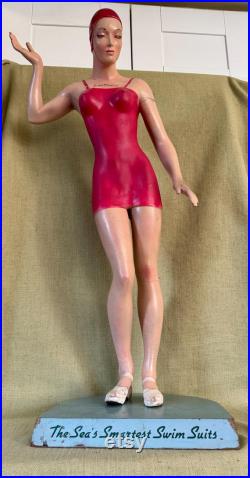 1940-50 Sea Mold Swimsuit Mannequin Store Display Bathing Beauty