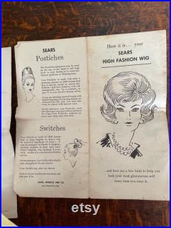 1960 s Hat Block, Wig Stand, Head Form, Headblock, Display Unit with Strong Clamp, Original Box, Vintage Wig Care Papers and Instructions