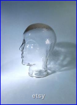 1960s Glass Mannequin Head Avant-Garde Style