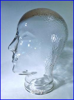 1960s Glass Mannequin Head Avant-Garde Style