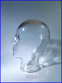 1960s Glass Mannequin Head Avant-Garde Style