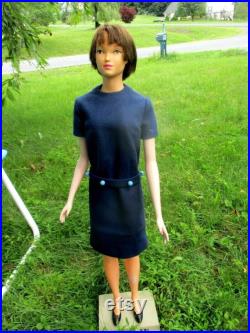 1963 MARGIT NILSEN McCall's 29 Large MANNEQUIN Display Jointed Arms Swivel Waist McCall's Base