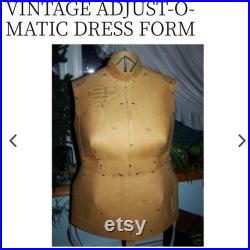 1970s Large Adjust-o-Matic Dress Form, Adjusts from Size 20 1 2 to 50