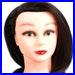 28 Mannequin Head Synthetic Hair Hairdresser Training Manikin Cosmetology Doll Head with Free Clamp Dark Brown 2