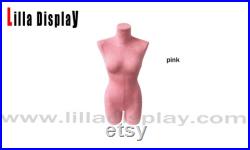 33inch pink color suede velvet female dress form Teresa for underwear display lingerie display body jewelry display