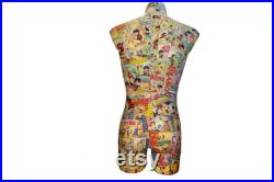 3D Full Torso Vintage Comic Mannequin Vintage Comic Mannequin Shop Display Female Body Mannequin Vintage Mannequin Torso