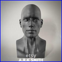 3D Printing Male Head Mannequin Head Gear Display stand