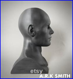 3D Printing Male Head Mannequin Head Gear Display stand