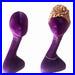 50cm(19.68inch) Tall Free Standing Purple Velvet Female Mannequin Head for Turban Display Millinery Display