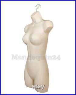 5 Pack Mannequin Torsos Female Flesh Women's Plastic Hanging Dress Form 5 Pack Mannequin Torsos Female Flesh Women's Plastic Hanging Dress Form