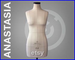 ANASTASIA Soft tailor dummy Professional anatomic mannequin torso for sewing and fashion design Pinnable dress form with optional stand