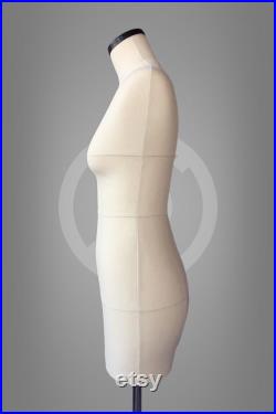 ANASTASIA Soft tailor dummy Professional anatomic mannequin torso for sewing and fashion design Pinnable dress form with optional stand