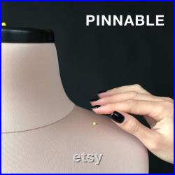 ANYA Extra soft dress form for corset and lingerie design Professional tailor mannequin torso Fully pinnable Tailor dummy