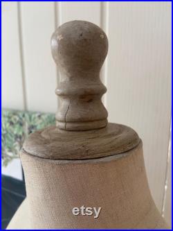 A Vintage Mannequin Dress Dummy Body Form Linen French Shabby Chic