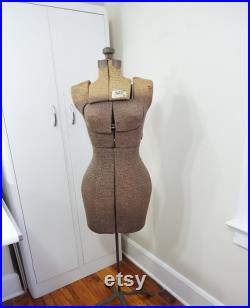 Acme MANNEQUIN, Adjustable Female Dress Form, Wedding Dress Holder, Size A Dress Form, Metal Base, Seamstress Form, Free USA Ship