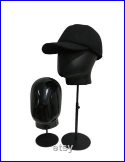 Adjustable Black Base Black Color Male Mannequin Head Trevor