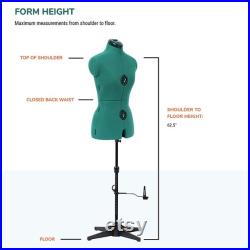 Adjustable Dress Form Medium Sewing Full Figure Female Mannequin Torso Stand