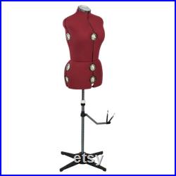 Adjustable Dressmaking Dummy Burgundy Available in 2 Sizes Sew Stylish