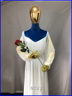 Adjustable Gold Base Blue Velvet Female Mannequin Dress Form Torso Maria