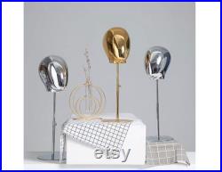 Adjustable Gold Base Gold Chrome Female Mannequinn Head Catalina