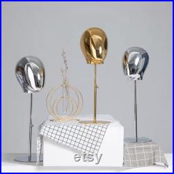 Adjustable Gold Base Gold Chrome Female Mannequinn Head Catalina