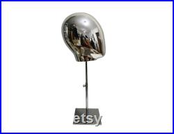 Adjustable Gold Base Gold Chrome Male Mannequin Head Carter