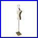 Adjustable Gold Base Gold Wire Head Female Mannequin Dress Form Clara