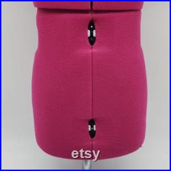 Adjustable Little Miss Pink Dress Form Mannequin With Stand For Sewing and Tailoring