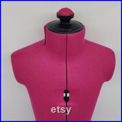 Adjustable Little Miss Pink Dress Form Mannequin With Stand For Sewing and Tailoring