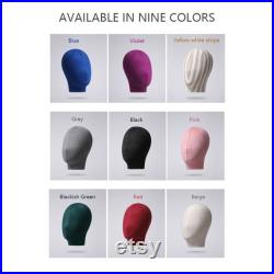 Adjustable Suede Mannequin Head, Linen Female and Male Mannequin Hat block ,Metal Hat Holder, High-grade Rack Accessories for Hair Boutique