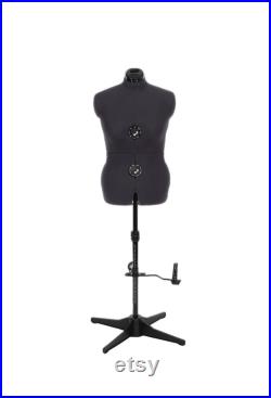 Adjustoform Tailormaid Ladies Charcoal Grey Adjustable Dressmakers Tailors Dummy Mannequin