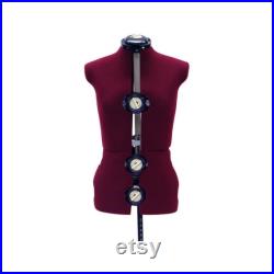 Adult Female Adjustable Dress Form Sewing Mannequin Fabric Torso with 12 Adjustment Dials FH-2-8-JF