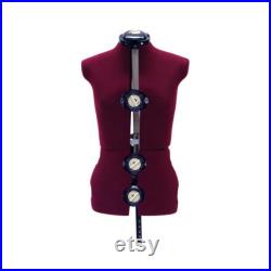 Adult Female Adjustable Dress Form Sewing Mannequin Torso with 12 Fabric Adjustment Dials FH-2-8