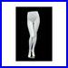 Adult Female Matte White Fiberglass Mannequin Leg Pant Form with Base FL9
