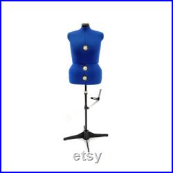 Adult Female Plus Size Adjustable Dress Form Sewing Mannequin Fabric Torso with 12 Adjustment Dials FH-10-JF