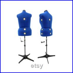 Adult Female Plus Size Adjustable Dress Form Sewing Mannequin Fabric Torso with 12 Adjustment Dials FH-10-JF