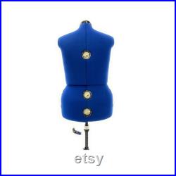 Adult Female Plus Size Adjustable Dress Form Sewing Mannequin Fabric Torso with 12 Adjustment Dials FH-10-JF
