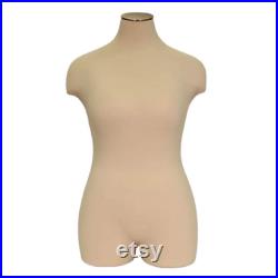 Adult Female Plus Size Mannequin 3 4 Half Body Dress Form Torso with Caster Base Personalize Option Monogram