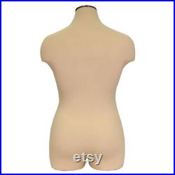 Adult Female Plus Size Mannequin 3 4 Half Body Dress Form Torso with Caster Base Personalize Option Monogram