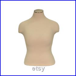 Adult Female Plus Size Mannequin Dress Form Pinnable Torso with Shoulders D22DD01PL