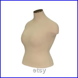 Adult Female Plus Size Mannequin Dress Form Pinnable Torso with Shoulders D22DD01PL