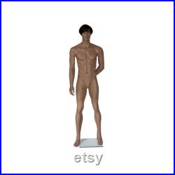 Adult Male African American Fiberglass Full Body Realistic Standing Mannequin CHOC1
