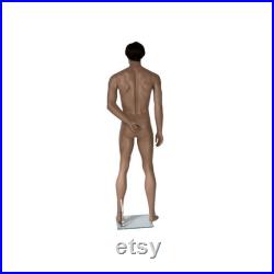 Adult Male African American Fiberglass Full Body Realistic Standing Mannequin CHOC1