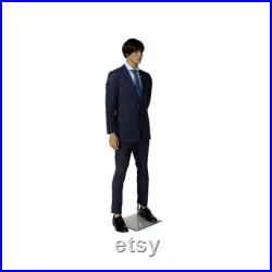 Adult Male African American Fiberglass Full Body Realistic Standing Mannequin CHOC1