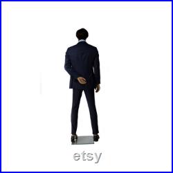 Adult Male African American Fiberglass Full Body Realistic Standing Mannequin CHOC1